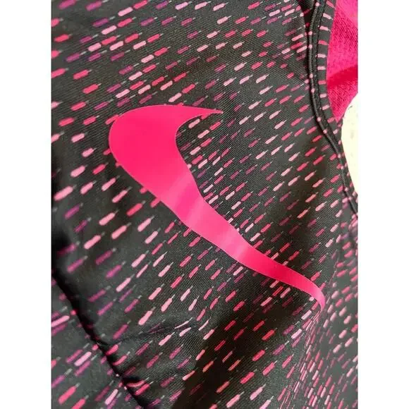 Nike Pink and Black Sports Bra - Women's Size Large - Picture 4 of 5